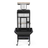 Prevue Select Cage à oiseaux en fer forgé, noire