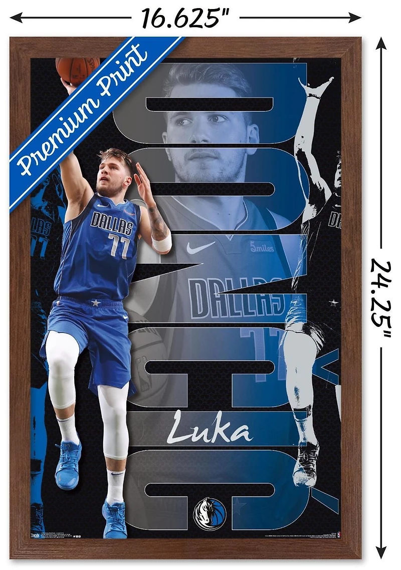 NBA Dallas Mavericks - Luka Doncic 19 Wall Poster, 22.375" x 34"