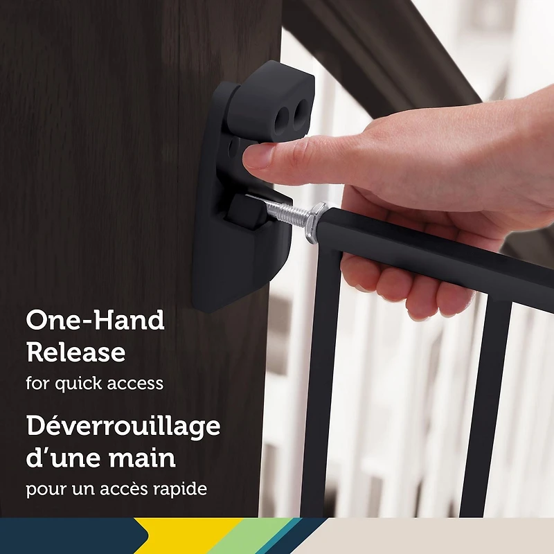 Barrière métallique extensible pour haut des escaliers de Safety 1st