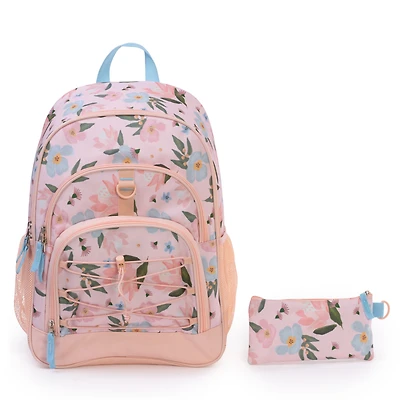 Ensemble de Sac à dos Scolaire Jetstream 2 pièces: Sac à dos avec Trousse Sac à Dos Scolaire Multipièces, Sac pour Ordinateur Portable