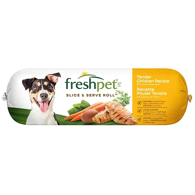 Tender chicken recipe with carrots, peas & brown rice, Freshpet Chicken Roll 680 gm