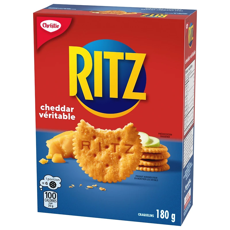Craquelins Ritz Au Cheddar Véritable 180 g