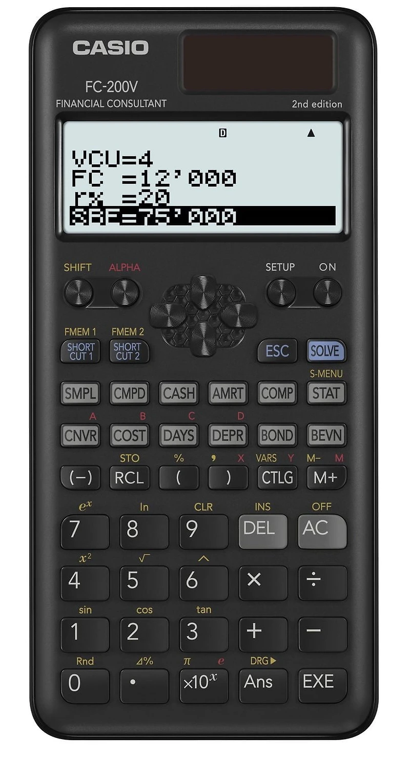 FC-200V-2, Conseiller financier Casio