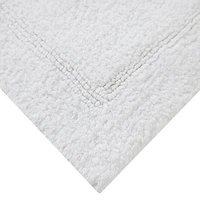 Tapis de bain réversible en coton Better Homes & Gardens, blanc arctique, 43 x 61 cm