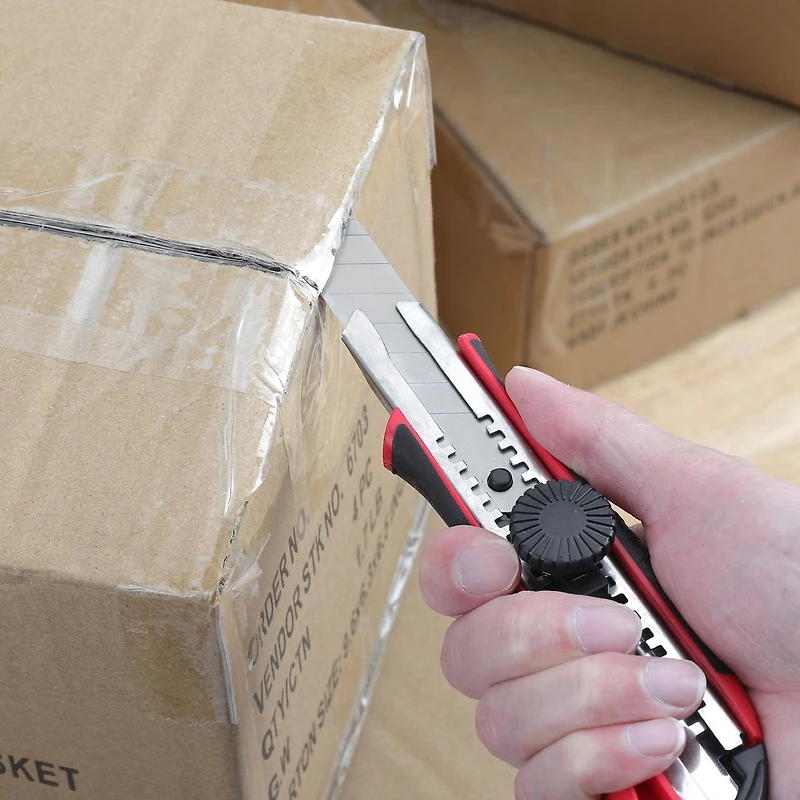 Swiss Tech 18mm Snap-Off Utility Knife, SK5 steel ,18mm