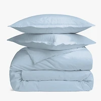 Beddora 100% Cotton Duvet Cover Set – All-Season Breathable – Secure Corner Ties & Button Closure – Queen & King Sets