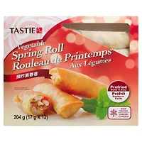 Tastie Vegetable Spring Roll 204 g, Net Wt. 204 g (17 g x 12)