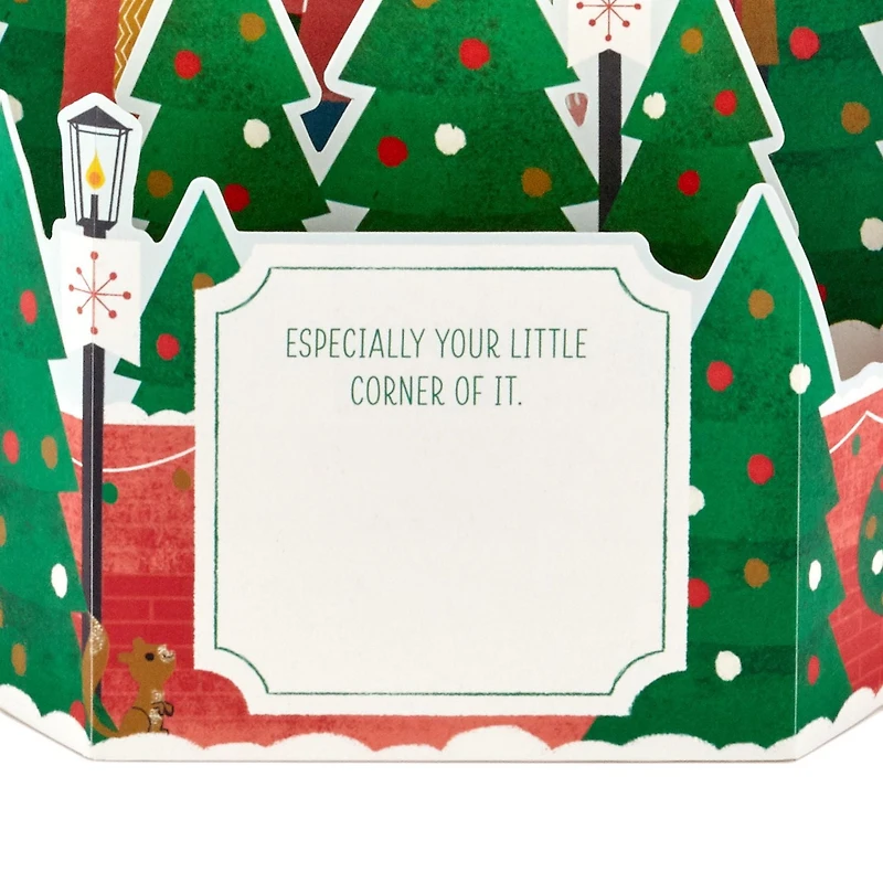 Hallmark Paper Wonder Musical 3D Pop-Up Christmas Card with Light (Carolers, Plays "Joy to the World")