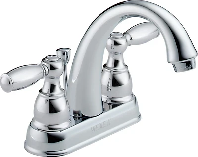 Peerless - Robinet de lavabo à deux manettes centrales en chrome