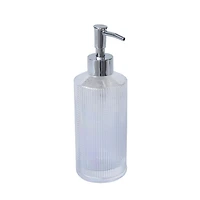 Distributeur de lotion en verre écaillé Hometrends, distributeur de savon de couleur irisée, 1 pompe à savon et pompe à lotion pour cuisine, salle de bain ou hôtel