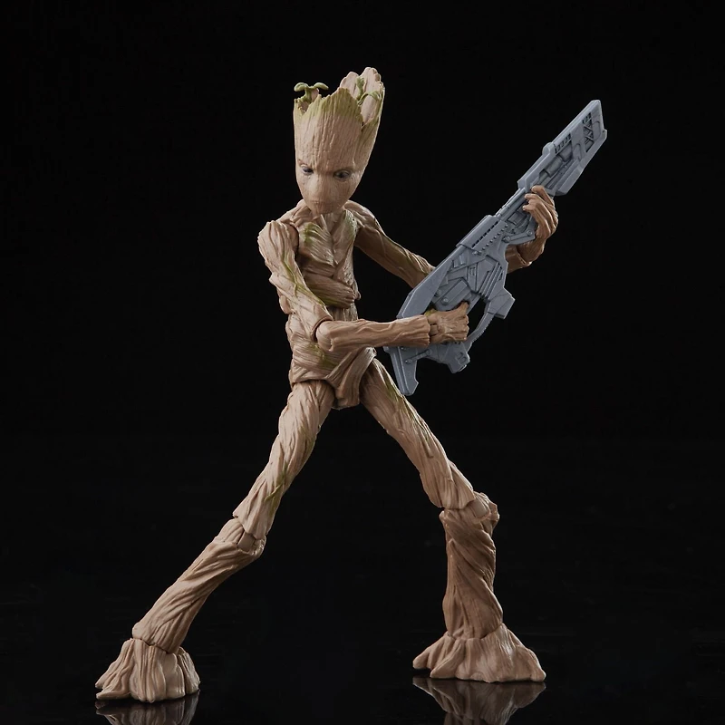Marvel Legends Series Thor: Love and Thunder, figurine de collection Groot de 15 cm avec 4 accessoires et 1 pièce Build-a-Figure
