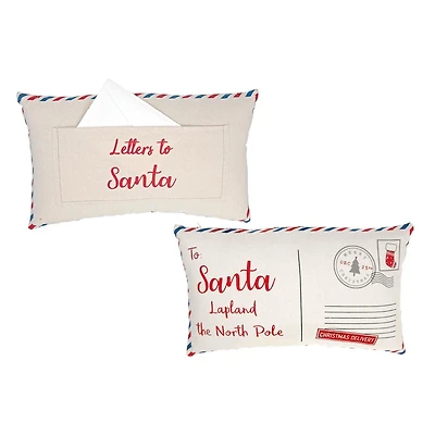 À La Carte Postale Du Père Noël / Lettres Au Coussin De Santa - Ensemble De 2