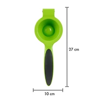 Mainstays Heavy Duty Diecast Manual Juicer and Squeezer with Comfort Grips Handles, Green Lime, Lime Squeezer