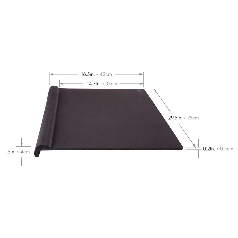 Sous-main Allsop ErgoEdge avec repose-poignet - Noir
