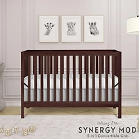 Dream On Me Synergy MOD Crib, Made with Sustainable New Zealand Pinewood, Convertible Crib