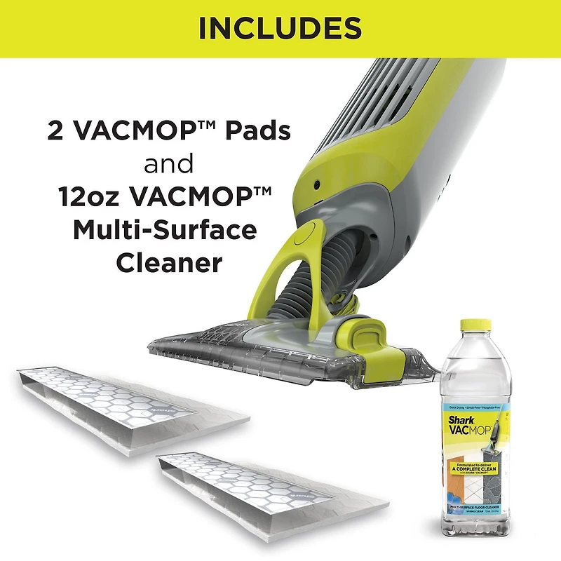 Shark VACMOP Cordless Hard Floor Vacuum Mop with Disposable VACMOP Pad