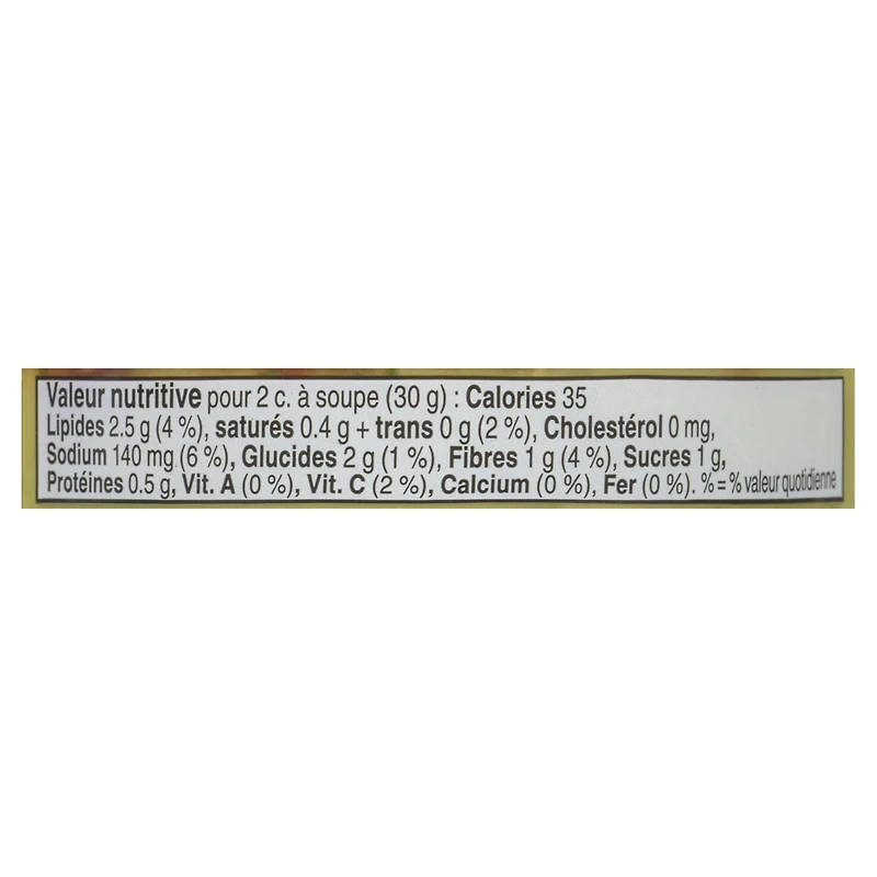 Wholly Guacamole Pico épicé sur trempette au guacamole Guacamole pico épicé 284g