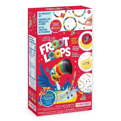 Make It Real Kellogg's Cereal Charm Bracelet Craft Kit for Kids Ages 8 plus