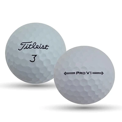 Mulligan - 36 balles de golf récupérées Titleist Prov V1 2022 5A, Blanc