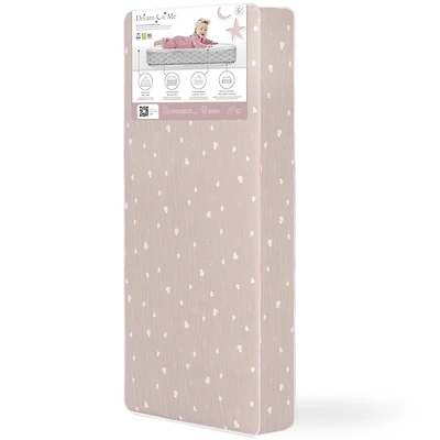 Dream On Me Modern Love Crib and Toddler Mattress / Greenguard Gold Environment Safe Baby Mattress/ JPMA Certified Infant Mattress / Waterproof Vinyl Cover/ Maximum Support and Safety
