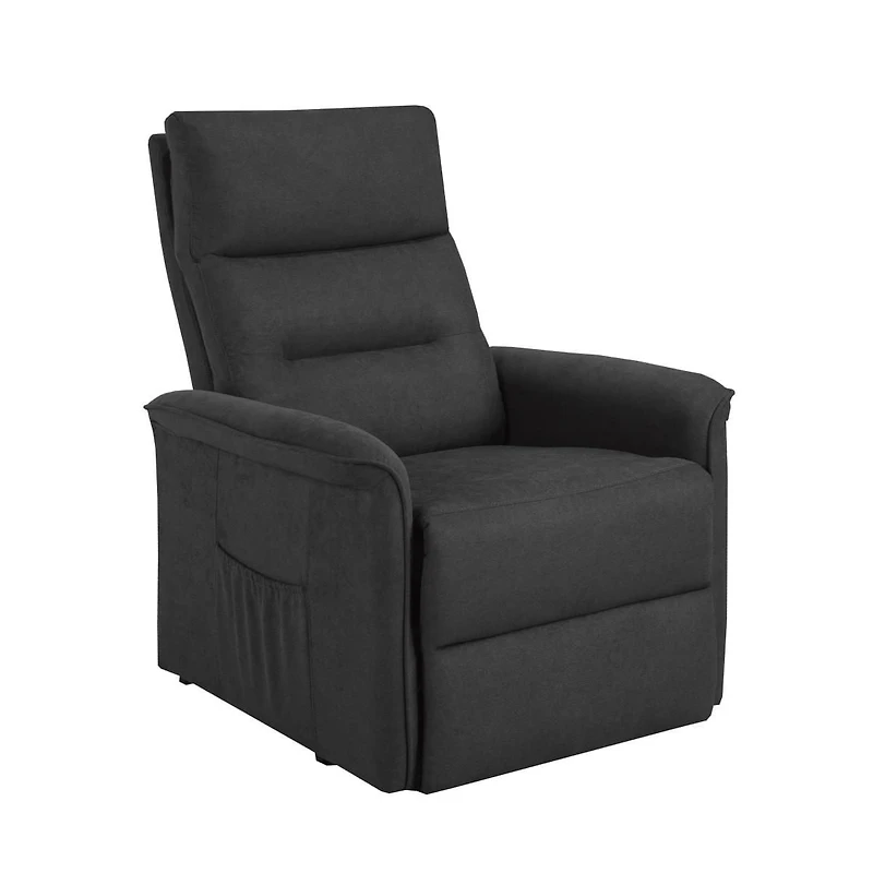 Reclinable chaise Ariel, Gris Foncé