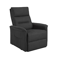 Reclinable chaise Ariel, Gris Foncé