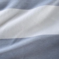 QUEEN STRIPE NAVY WHITE SHOWER CURTAIN