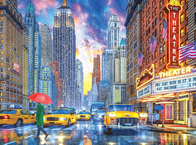 Buffalo Games - Signature Collection - Rainy Manhattan - 1000 Piece Jigsaw Puzzle