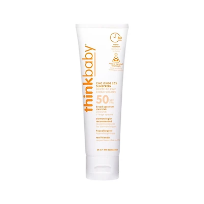 Crème solaire SPF 50+ de Thinkbaby crème solaire minérale 89ml