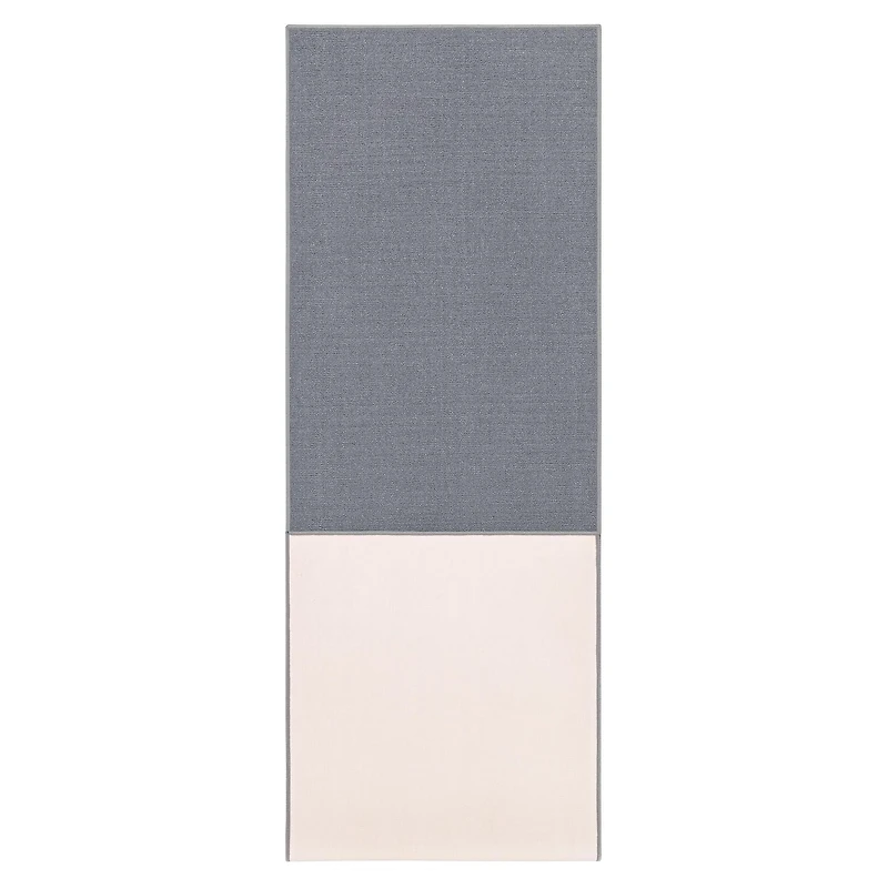 Tapis de couloir à motif de solide à sous-couche en caoutchouc de la collection Ottohome