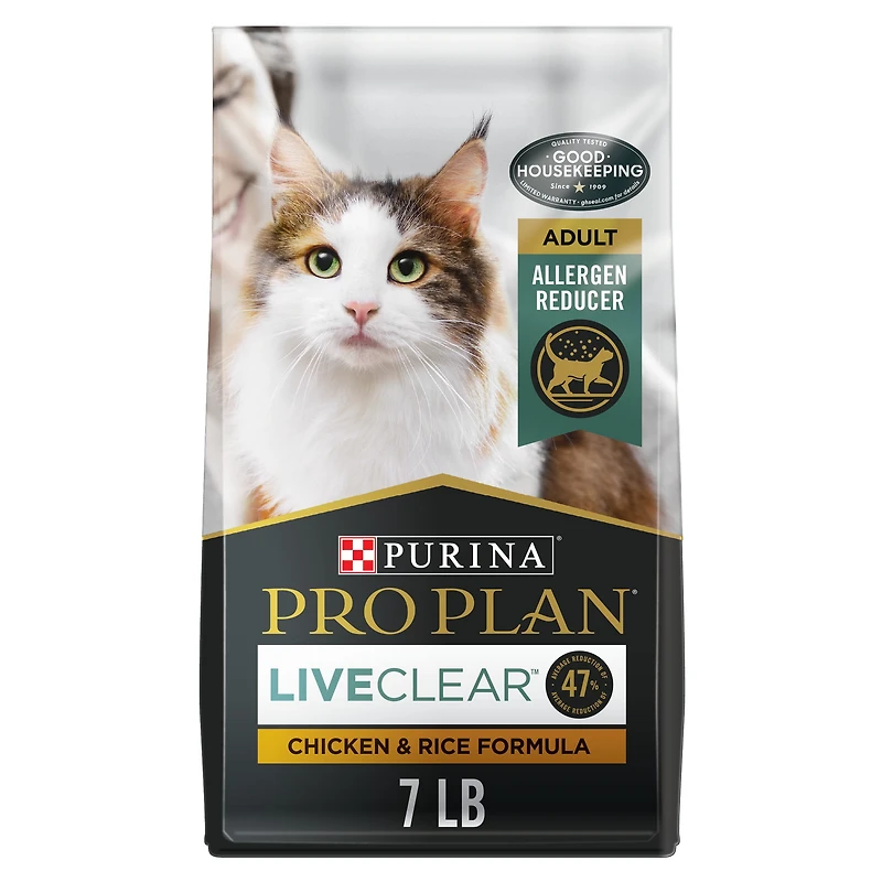 Purina Pro Plan Spécialisée LiveClear Formule Poulet et Riz, Nourriture Sèche pour Chats