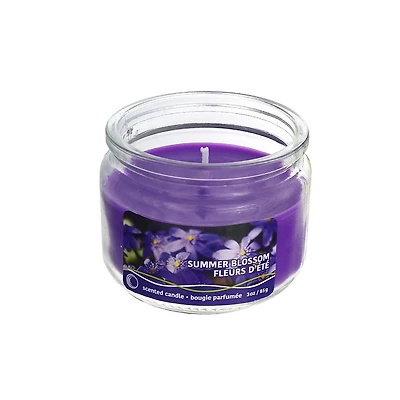 3 Oz Scented Glass Jar With Lid (Summer Blossom) - Set of 6