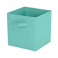 Mainstays Storage Cube Basket Box, Foldable, Home Organization, Main Materials Are Non Worn Fabric and Paper Card, Perfect for Nursery, Playroom Etc.