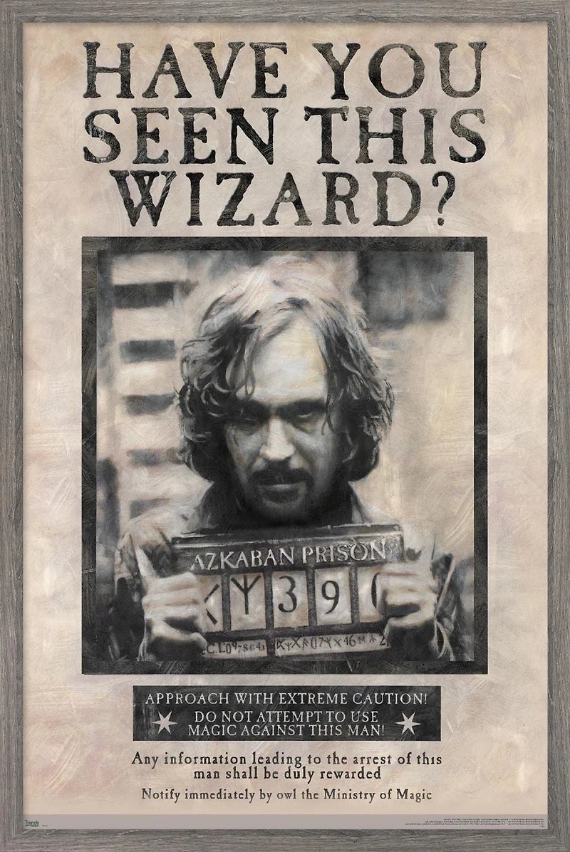 The Wizarding World: Harry Potter - Sirius Black Wanted Poster Wall Poster, 22.375" x 34"
