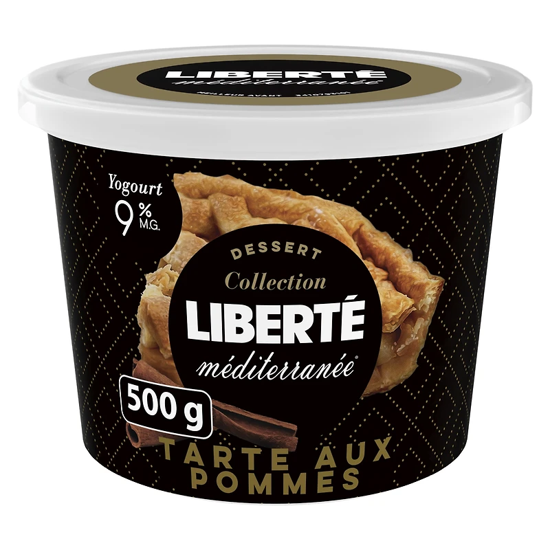 Liberté Méditerranée 9% Yogurt, Apple Pie,  500 g