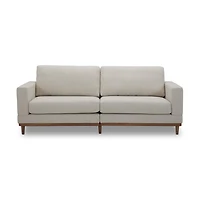 Better Homes & Gardens Springwood - Sofa avec cadre en bois de 210 cm, miel clair