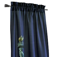 Loft Living Statue Of Liberty filtrant la lumière Passe-tringle rideau à piquets paires 74 x 84 in Multi