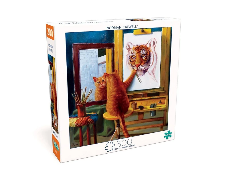 Buffalo Games Art of Play Norman Catwell 300 Piece Jigsaw Puzzle