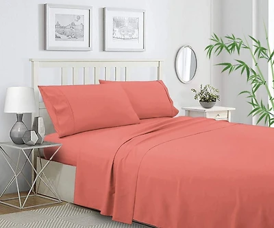 Ensemble de draps en mélange de polyester et bambou