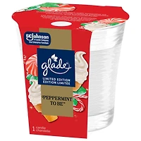 Glade® Holiday Scented Candle Air Freshener, Peppermint To Be™