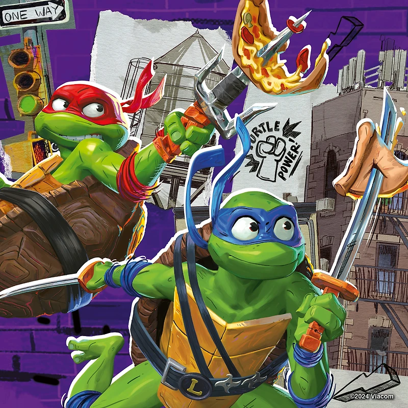Ravensburger Teenage Mutant Ninja Turtles 3 x 49pc Jigsaw Puzzle
