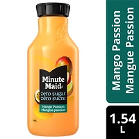 Minute Maid Zero Sugar Mango Passion Bottle, 1.54 Liters