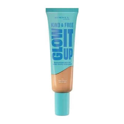 Kind & Free Glow It Up Teinture hydratante pour la peau, apaise et calme les peaux sensibles, éclat sain, hydratation tout au long de la journée Pas de drame cutané