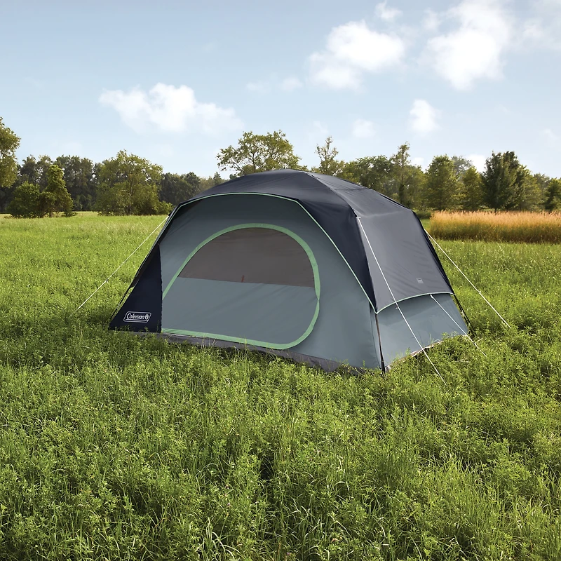 Tente de camping Coleman Skydome 8 personnes, nuits bleues