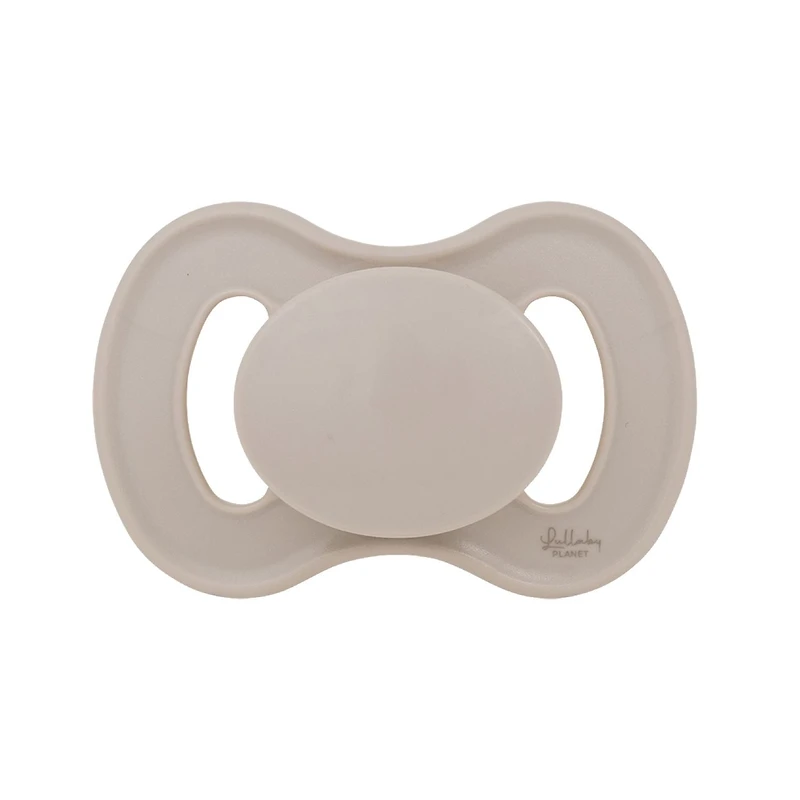 Lullaby Planet Pacifiers 2 Pack | Adorable Round Latex Design | Functional Fashionable & Comfortable Design | Rose Quartz & Beach Sand | 0-6 Months, Functional Fashionable & Comfortable Design