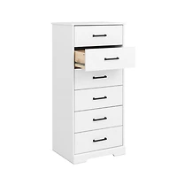 Prepac Rustic Ridge 6 Drawer 18.5"D x 23.75"W x 51.5"H Dresser
