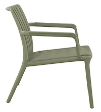 Summer stripe line one-seater chair with arm, Green Jade