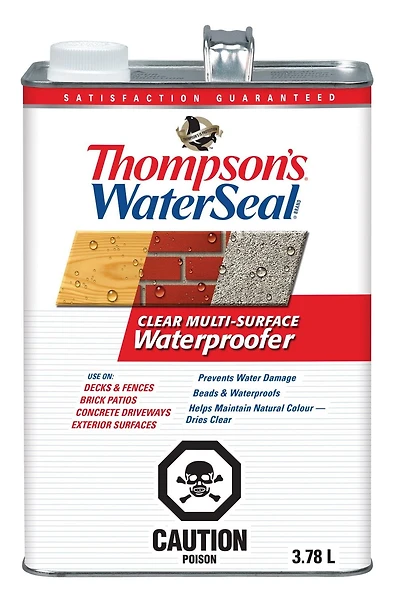 Thompson's WaterSeal Multi-Surface Waterproofer, Clear, 3.78 L