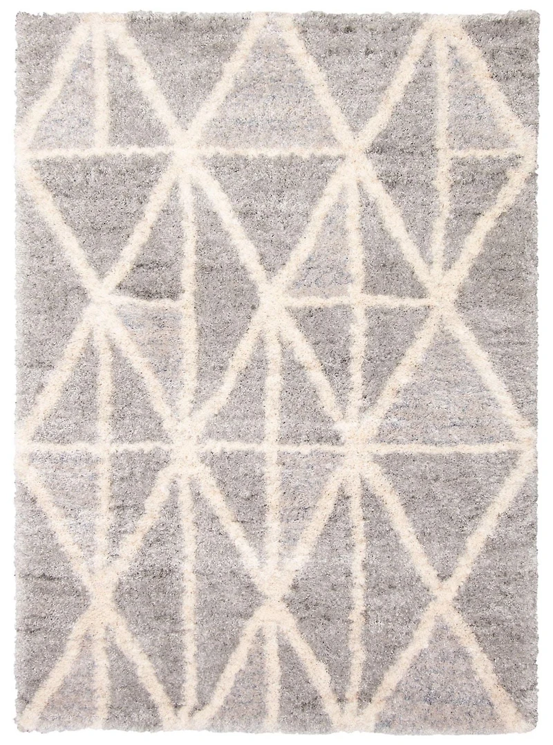 ECARPET Tapis Géométrique d'intérieur à Poils Longs, Collection Lova Ultra Douce et Pelucheuse
