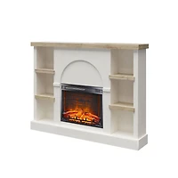 Mr. Kate Winston Fireplace Mantel with Built-in Bookshelves